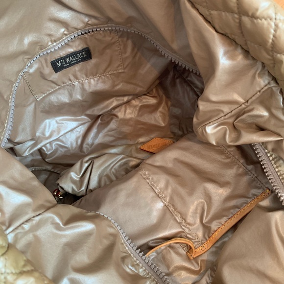 MZ WALLACE METRO TOTE SMALL SAND CHAMPAGNE BAG - Picture 5 of 7